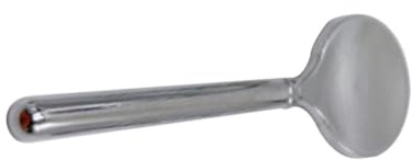 SHINEOFI Cuchara para crema facial de aleación de zinc con cabeza redonda, aplicador metálico para cuidado de la y uso en mascarillas