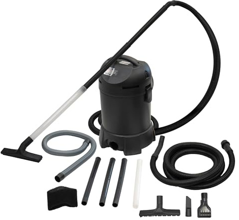 Half Off Ponds CleanSweep 1400 - Aspirapolvere per laghetto con tubo di aspirazione da 33 cm, 4 tubi di prolunga, 3 ugelli di aspirazione, un tubo di uscita da 1,8 m e un sacchetto di raccolta detriti