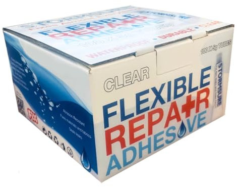 Stormsure Flexibelt Reparationslim Megapack: (100 x 5g) Transparent för industriell skala reparationer