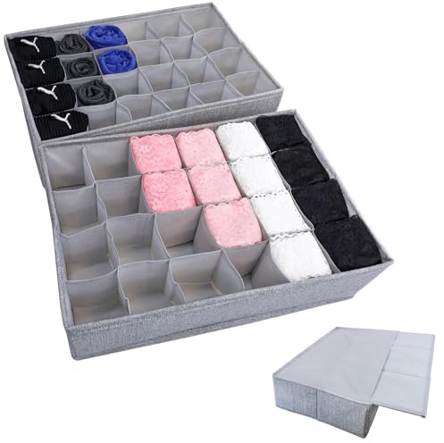 Simple Joy® PAX50 Organizer 48 fack Lådavdelare kompatibel med IKEA PAX | Passar perfekt i lådan till PAX 50 x 58cm ✓Premiumkvalitet ✓Sociala medier-hit ✓Stabil ✓Gifttestad ✓Tyskt familjeföretag
