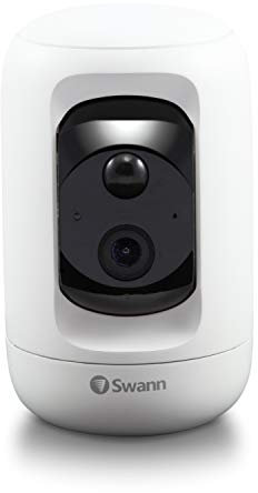 Swann Pan & Tilt Indoor 1080p Full HD Wi-Fi Home Security Camera With 2-Way Talk, Remote Camera Movement, Siren, Heat & Motion Triggered Mobile Alerts, Night Vision, Free Cloud & Local Recording