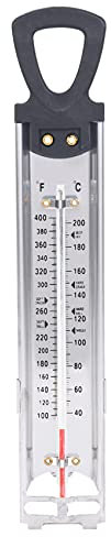 Dyspnea Thermomètre pour Sucrerie/Gelée/Friture, Acier Inoxydable, avec Attachement De De Pot Et Guide De Température De Référence