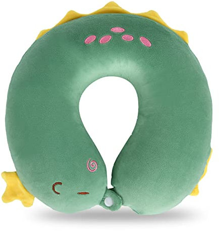 Reisekissen Tier Reisekissen Nackenstütze 30*30cm Memory Foam Nackenkissen Niedlich Kinder Reisekissen U-förmiges Memory Schaum Nackenkissen Erwachsene Nackenkissen für Auto Flugzeug Zug Büro Heim (B)