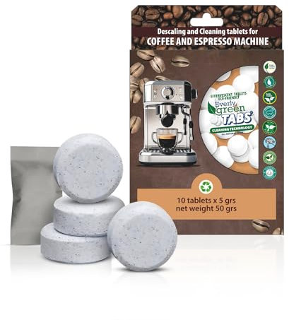 EVERLYGREEN Coffee Machine Cleaning Tablets – Universal Descaler for Keurig, Breville, Nespresso – Organic, Chlorine-Free – 10 Pack