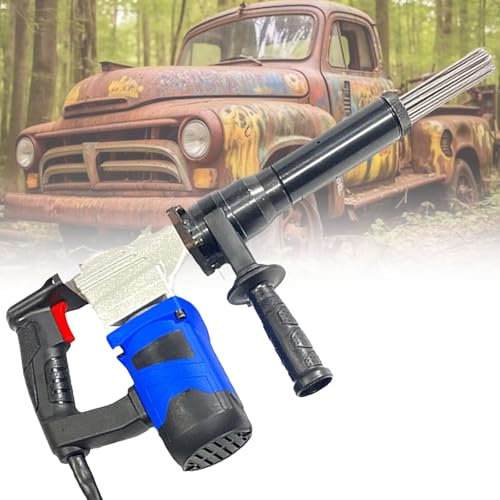 vnmudzeo Scrostatore Elettrico Ad Aghi da 110 V A 220 V, per La Pulizia di Scorie di Saldatura E Vernice, Macchina per La Pulizia della Rimozione della Ruggine, con Impugnatura Regolabile,220V