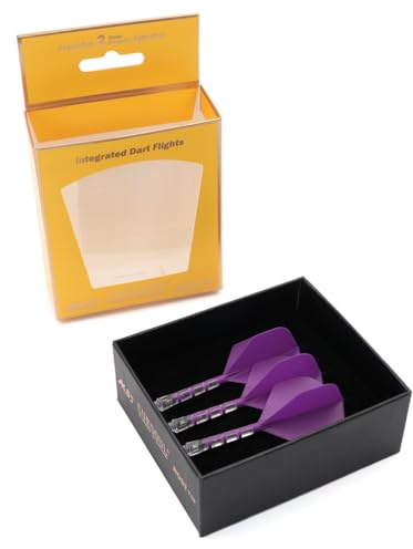CUESOUL Rost T19 Flèche et Aile de fléchette intégrée de Forme Standard, Lot de 3