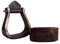 Craft Colt Hölzerne breite Western-Leder-Steigbügel, Holzglockensattel-Steigbügel (Größe:7,6 cm)