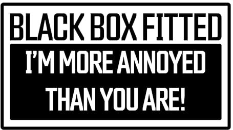 Rapid Revive - Black Box Car Sticker Self Adhesive Vinyl Window Sticker For Cars 180mm x 100mm Funny New Driver Decal