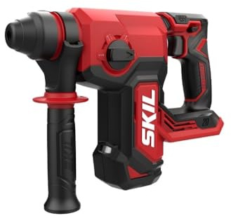 SKIL 3851CA sladdlös borrhammare (borrning/skruv/slagborrning/mejsel, upp till 24 mm betong, vibrationsreduceringssystem, borstlös motor, batteridriven, verktyg, hantverkare tillbehör) RH1E3851CA