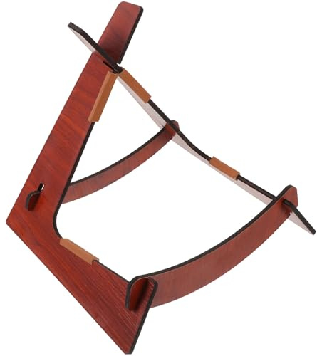 UPKOCH Soporte de Suelo de Madera para Violín y Ukulele Diseño Multifuncional y Fácil de Usar, Soporte Estable para Instrumentos Musicales Marrón