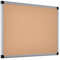Bi-Office Korktafel Maya Mit Aluminiumrahmen und Hochwertiger Naturkorkoberfläche, Pinnwand, 60 x 45 cm