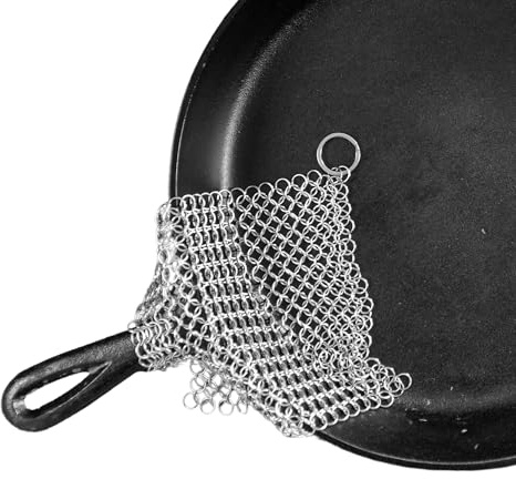 The Ringer - The Original Stainless Steel Cast Iron Cleaner, Patented XL 8x6 Inch Design