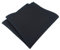 TigerTie - hochwertiges Einstecktuch aus 100% Baumwolle in schwarz einfarbig Unicolor - Einstecktuch 26 x 26 cm