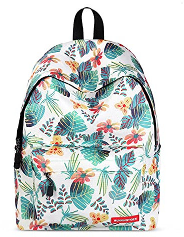 FORRICA Mochila Mujer Moda Mochila Escolares para Niña Adolescente Mochila para Portátil Daypack Universitaria Chica Casual Bolsa de Viaje Las Hojas B