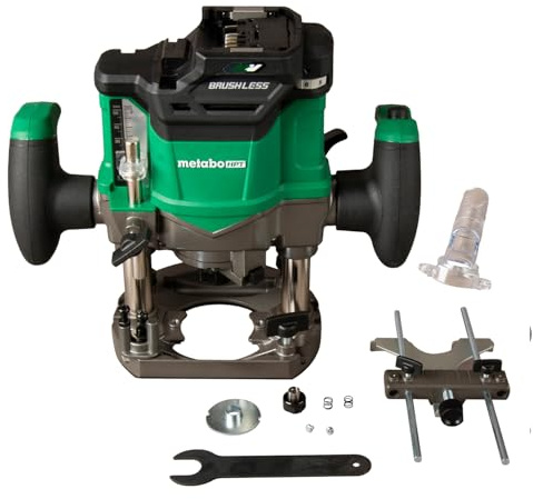 Metabo HPT Cordless Plunge Router, 36V Variable Speed Router, Up to 46 Feet per Minute, Lightweight Design, LED Work Light, 2020 Pro Tools Innovation Award Winner, Tool Body Only, M3612DAQ4