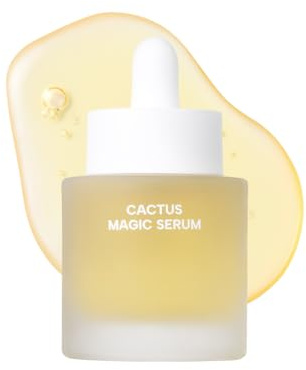 Whamisa Organic Cactus Magic Serum – Anti-Falten & Aufhellend, Verjüngend, Stärkend für die Hautbarriere, Probiotisch, Feuchtigkeitsspendend, Gesichtsampulle, Porenverfeinernd (32 ml)