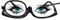 Disnace Gafas de Maquillaje, Gafas de Maquillaje Giratoria de Lente Única, Gafas Cosméticas Abatibles Portatiles y Plegables para Mujer, Herramienta Esencial de Maquillaje (Negro, 2.5)