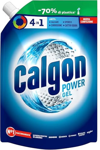 Calgon Power Gel Anticalcare Lavatrice 4 in 1, 1.2l Additivo per Capi Morbidi, per una Protezione da Calcare, Corrosione, Sporco e Cattivi Odori