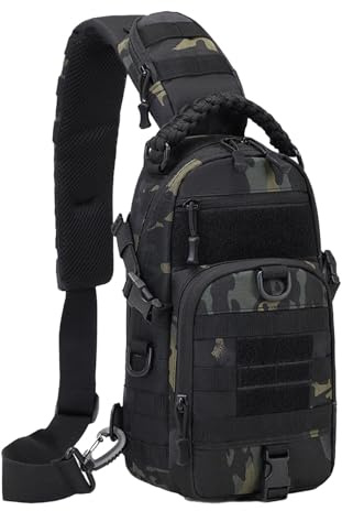 Slingväska för män, Slingväska,Resevandringsbestaket | Vattenbeständig Sling Bag Army Fans Pack för män Träningsresor Vandring camping