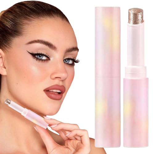 Crystal Jelly Glaze Stick, Jelly Shimmer Longwear Eyes Shadows, Smooth Glitter Eye Shadow, Multi-Use Makeup, or Women, Party, Wedding, Daily Looks, Gift for Wife and Daughter