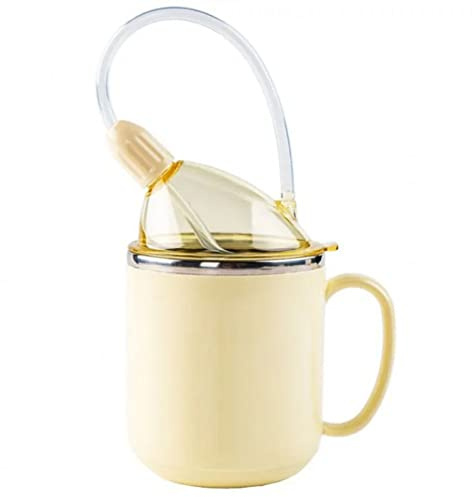 Yinhing Bouteille D'eau D'allaitement Multifonctionnelle, Tasse Isolée Anti-fuite en Acier Inoxydable avec Couvercle 3 en 1 pour les Patients Alités, les Femmes Qui Travaillent et les