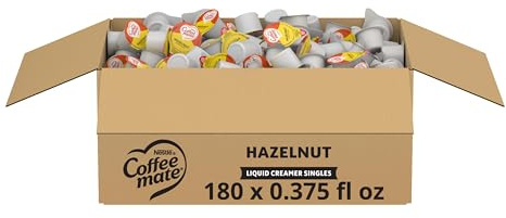NESTLE COFFEE-MATE Coffee Creamer, Hazelnut, liquid creamer singles, Pack of 180