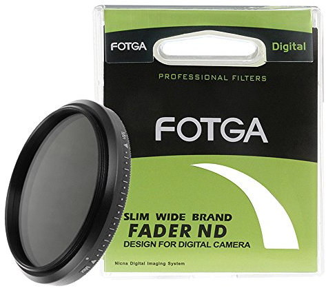 Fotga Filtre de densité neutre réglable de 52 mm Slim Fader ND2 à ND400 ND pour Nikon Canon Sony Panasonic Olympus Leica Richo de Samsung Fujifilm Appareils photo reflex numériques Objectifs Objectifs avec filetage de 52 mm