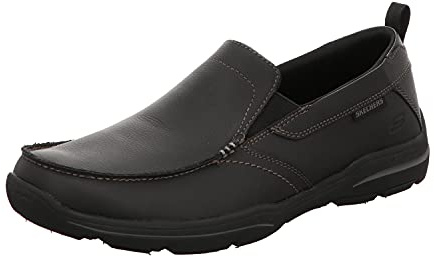 Skechers Men's HARPER- FORDE Loafers, Black (Black Blk), 10 (45 EU)