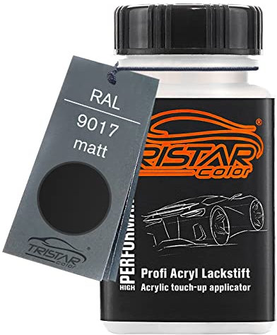 TRISTARcolor RAL 9017 Verkehrsschwarz matt Lackstift 50 ml schnelltrocknend