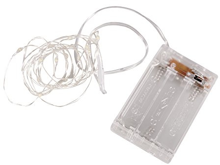 Rayher Guirlande lumineuse LED av fil & minuterie 220cm jaune lumineux, 69169159