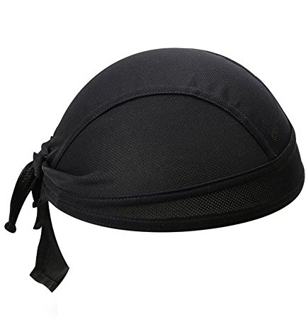 Homme Femme Bandana de Cyclisme Sport Absorbe Transpiration Réglable Bonnet Foulard Vélo Moto VTT sous Casque Protège Tête Séchage Rapide Anti-UV Chapeau pirate Escalade Randonnée Extérieur Respirant