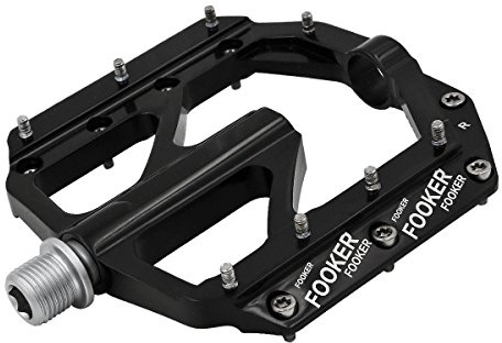 FOOKER Bike Pedals Non-Slip Aluminum Alloy MTB Mountain Bike Pedals 3 Bearing 9/16 for Road BMX MTB Fixie Bikes
