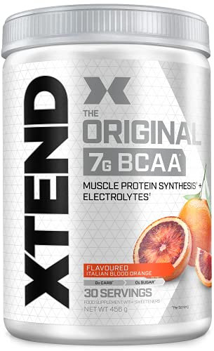 XTEND Original - BCAA-Pulver - Blutorange | Ergänzungsmittel mit verzweigtkettigen Aminosäuren | 7 g BCAA + Elektrolyte für Regeneration & Hydration | 30 Portionen