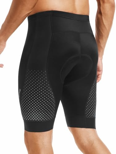 qualidyne Men's Cycling Bike Shorts 3D Padded Bicycle Riding Bike Biking Pants Cycle Shorts