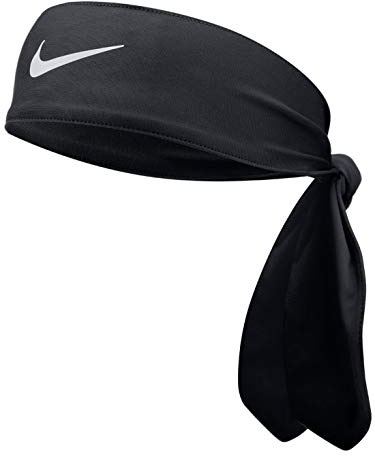 NIKE Dri-Fit Fury Sweat-Wicking Head Tie - Unisex (Black)
