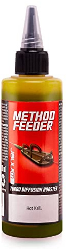 Tandem Baits karp foder fiskefoder attraktor Method Feeder Diffusion Turbo Booster 100 ml röd krill