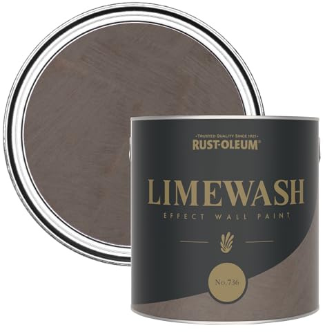 Rust-Oleum Brown Limewash Effect Wall Paint - No.736 2.5L