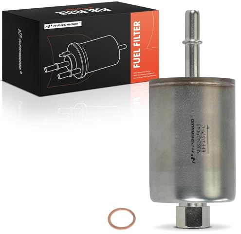 A-Premium Fuel Filter Compatible with Chevrolet Silverado 1500 2002-2004, Tahoe 2002-2004, Suburban 1500 2002-2004, Blazer 1997-2005, S10 & GMC Sierra 1500 2002-2004, Yukon 2002-2004, Yukon XL 1500