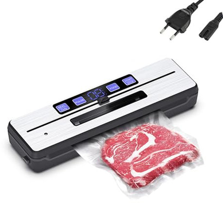 Máquina de envasado al vacío continua de alta velocidad con doble cable calefactor, recipiente al vacío, ideal para la conservación de alimentos de cocina y restaurante