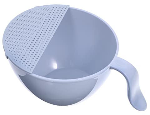 FUNOMOCYA Colino Per Lavaggio Riso Multifunzione Con Manico Cestino Scolapasta in Pp Resistente e Portatile Filtro Rapido Per Verdure Fagioli e Mais Accessorio Cucina Sicuro e Facile Da Puli