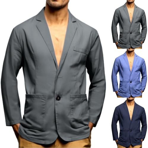Cord kavaj herr vintage – kavaj herr regular fit elegant kostymjacka casual blazer jacka med ståkrage affärsjacka enfärgad herr bröllopsjacka med knapp och fickor kostymjacka