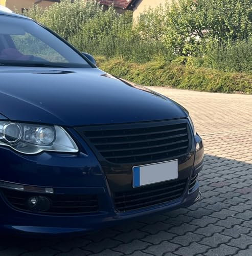 Kühler- Sport- Front- Rippen- Grill ohne Emblem Schwarz Eintragungsfrei