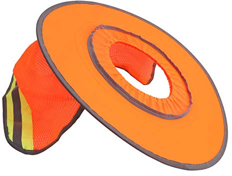 Jinyi Sombrero de Seguridad Parasol para el Sol, Transpirable Color Naranja Parasol para Casco Algodón Suave para Trabajador de la construcción para el Trabajador de saneamiento para el Trabajo