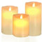 3 Candele LED Candele batteria Fiamma tremolante Candela LED senza fiamma Candela LED in vera cera per vacanze, matrimoni, feste, Natale, decorazioni per la casa, bianco caldo
