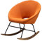 CHEHOMA - 60492710 - Naho - Schaukelstuhl - 76 cm Höhe - Orange