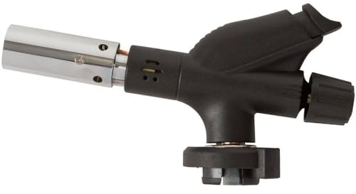 Soro Essentials- Kitchen Food Blow Torch Lighter Only- Culinary Torch with Safety Lock and Adjustable Flame for Desserts Creme Brulee BBQ and Baking Butane Gas Is Not Included