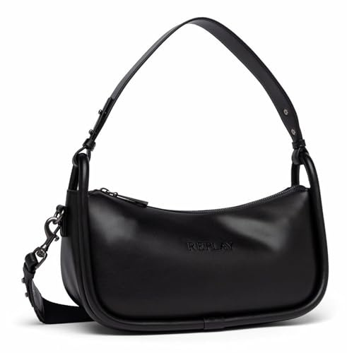 Replay Damen Handtasche Klein, Schwarz (Black 0098), Onesize
