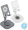 SWOUEKO 2 Stück Handyständer - Handyhalter Handy Ständer Handyhalterung Tisch 360° Drehbarer Multi-Winkel Halterung Verstellbare Handyhalterung, Handy Zubehör für iPhone 15 14 13 Pro Max Plus...
