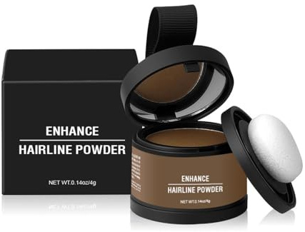 BOVVSKY Magic Root Cover Up, Magic Root Cover Up with Mirror, Hairline Shadow Powder, Root Touch Up Powder for Women & Men, Water Sweat Resistant (#11 Light Brown, 0.14oz)