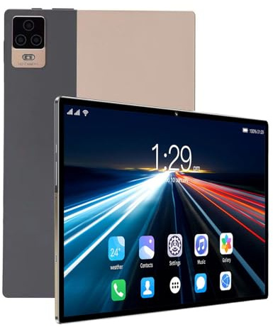 YIWEOG 10,1-tums surfplatta Android 10,1 SmartPad med 4 GB + 32 GB 3440 x 1040 IPS HD-pekskärm 2 MP+5 MP dubbelkamera stöder BT/WIFI 2,4 G och 5,0 G dubbel frekvens för spelande och videouppspelning